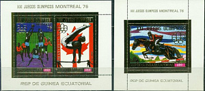 Экваториальная Гвинея, Олимпиада 1976, 2 блока на фольге